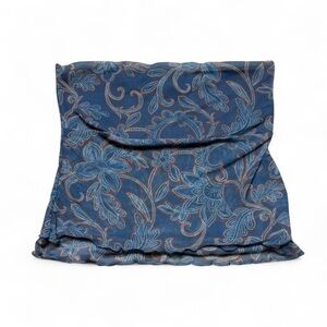 See You Monday Blue Floral Tube Top Womens Size Medium